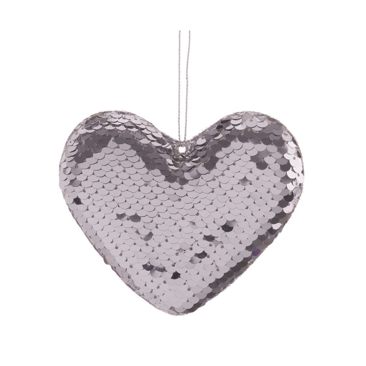 Pendentif cœur argent 1 x 10 x 10 cm