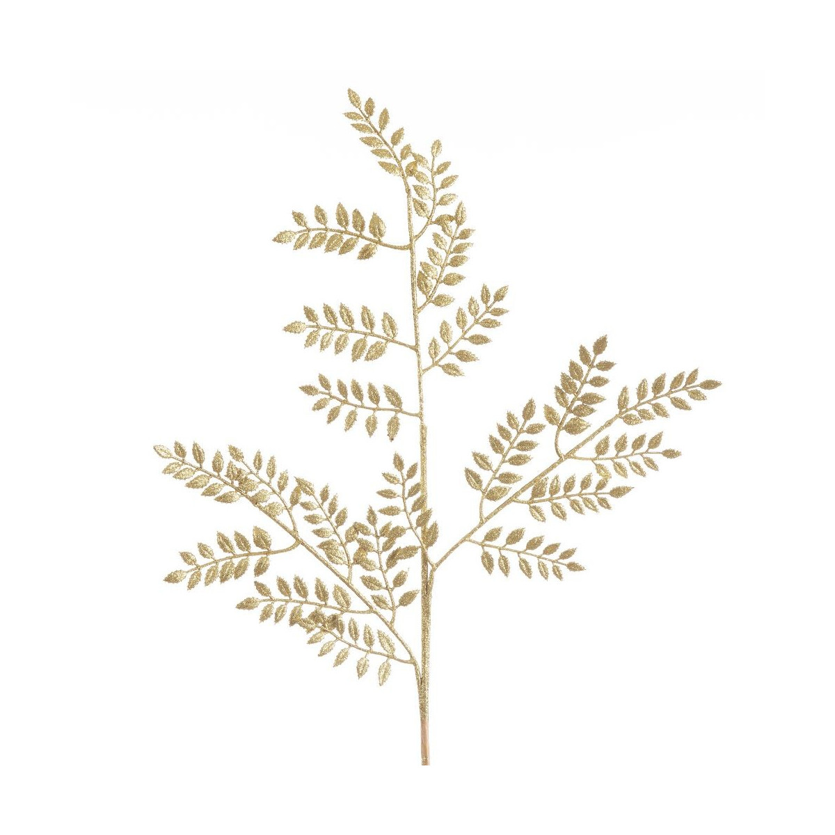 Branche feuilles or 93 cm