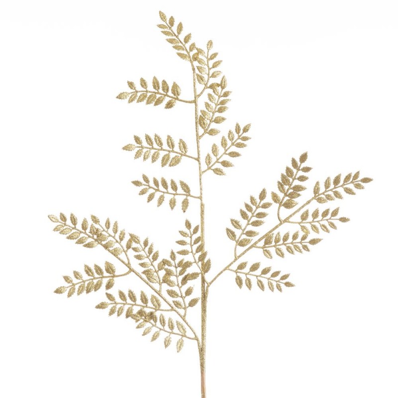 Branche feuilles or 93 cm