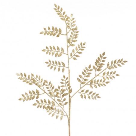 Branche feuilles or 93 cm