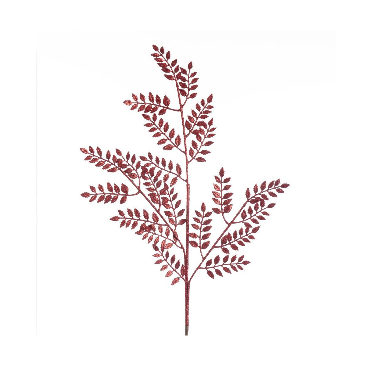 Branche feuilles rouges 93 cm