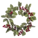 Couronne de houx avec feuilles 30 cm