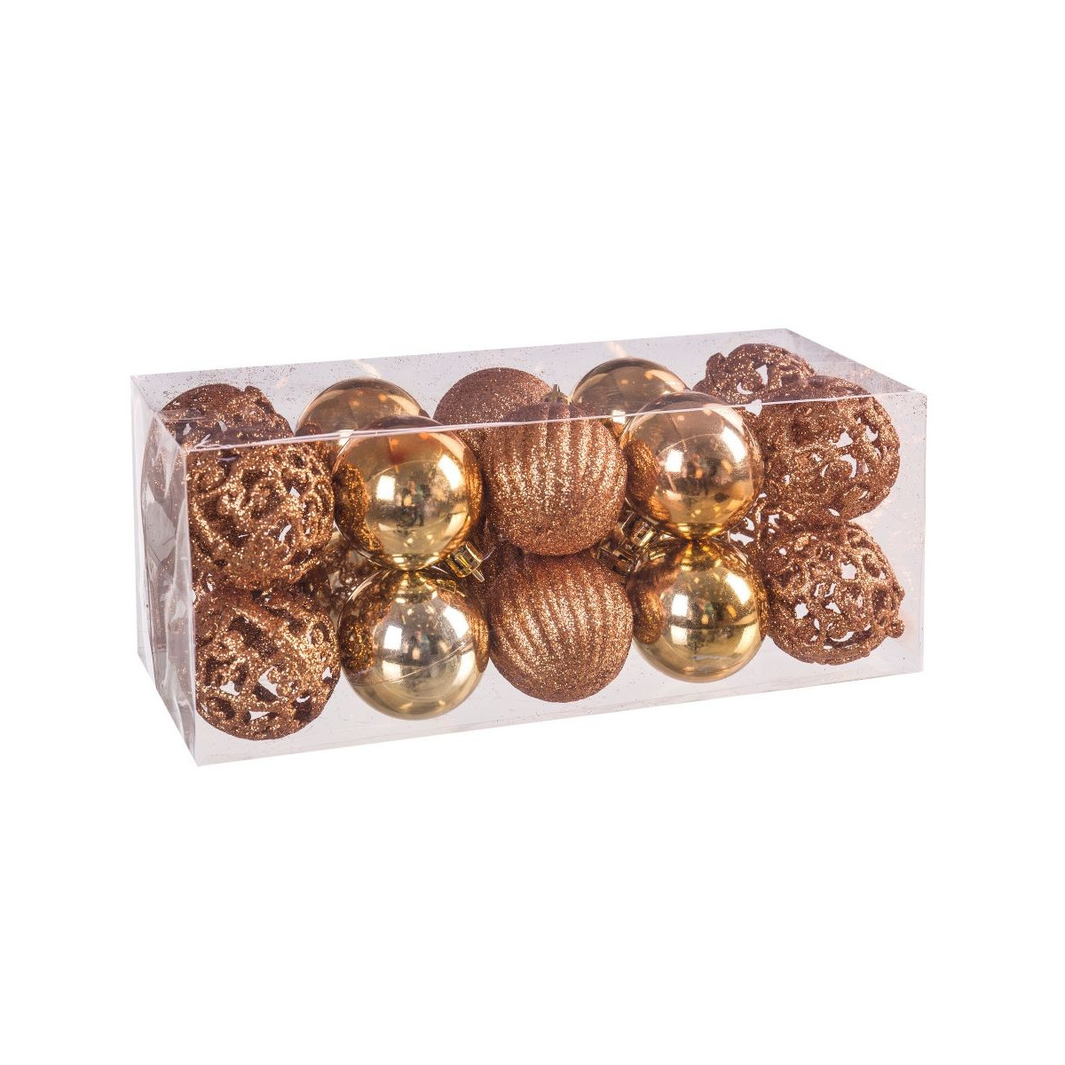 S 20 formes boules cuivre 9.60 x 9.60 x 24 cm
