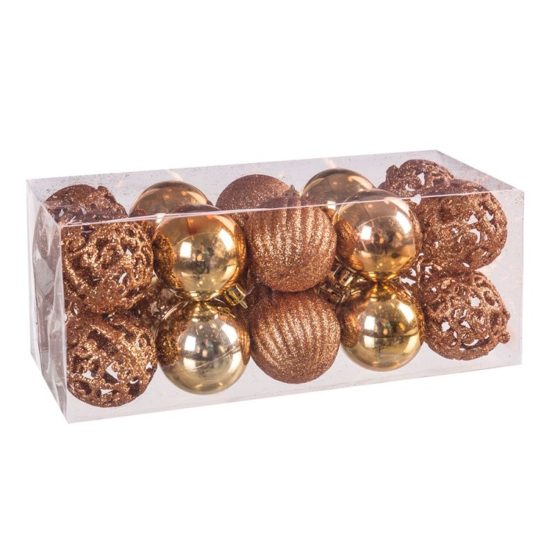 S 20 formes boules cuivre 9.60 x 9.60 x 24 cm