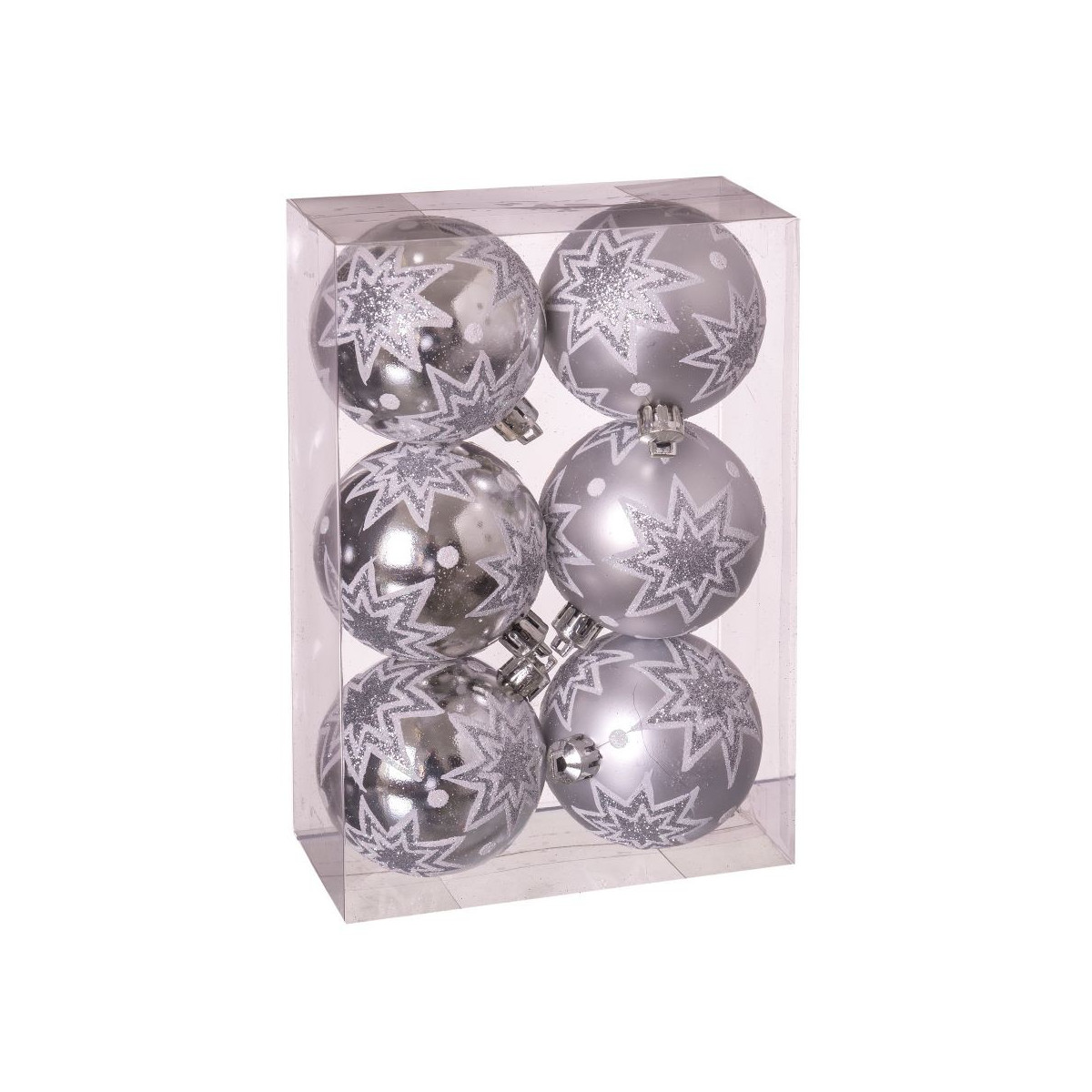 Balles étoiles argent