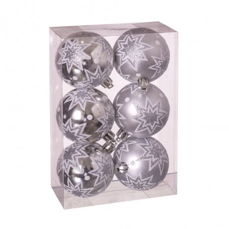Balles étoiles argent
