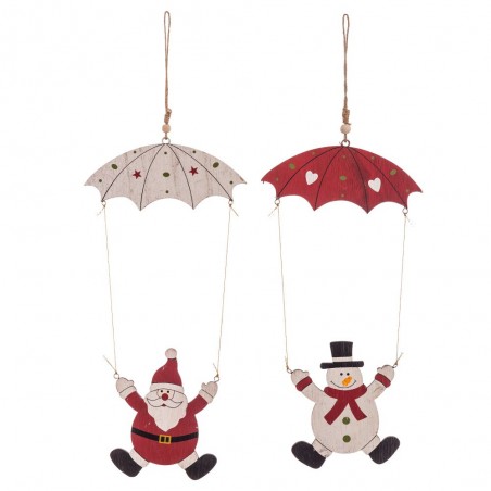 Pendentif parachutiste en bois 2 m 18 x 0,50 x 48 cm