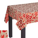 Nappe imprimée en polyester rouge 140 x 180 cm