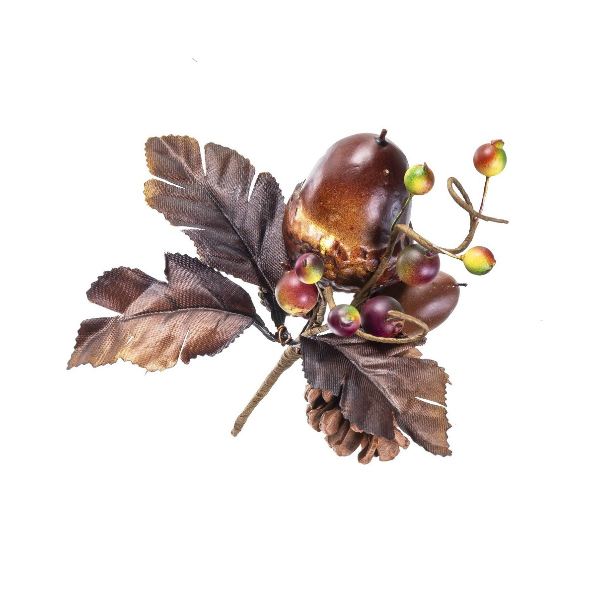 Cueillir des pommes de pin et des glands 17 cm