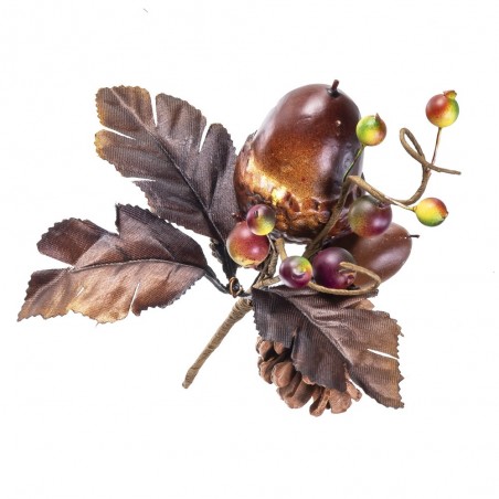 Cueillir des pommes de pin et des glands 17 cm
