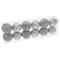 S 12 boules argent 7 x 7 x 7 cm