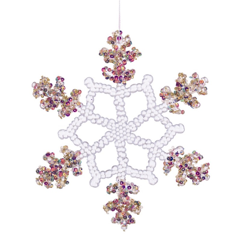 Pendentif étoile neige 20 cm