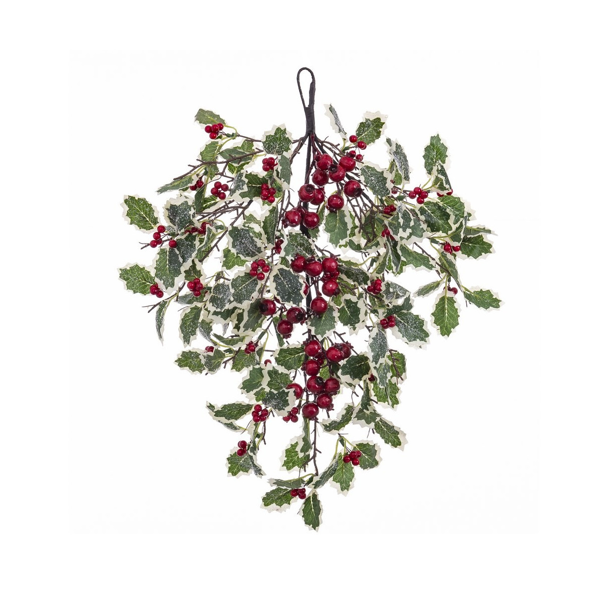 Porte houx suspendue avec feuilles 30 x 10 x 60 cm