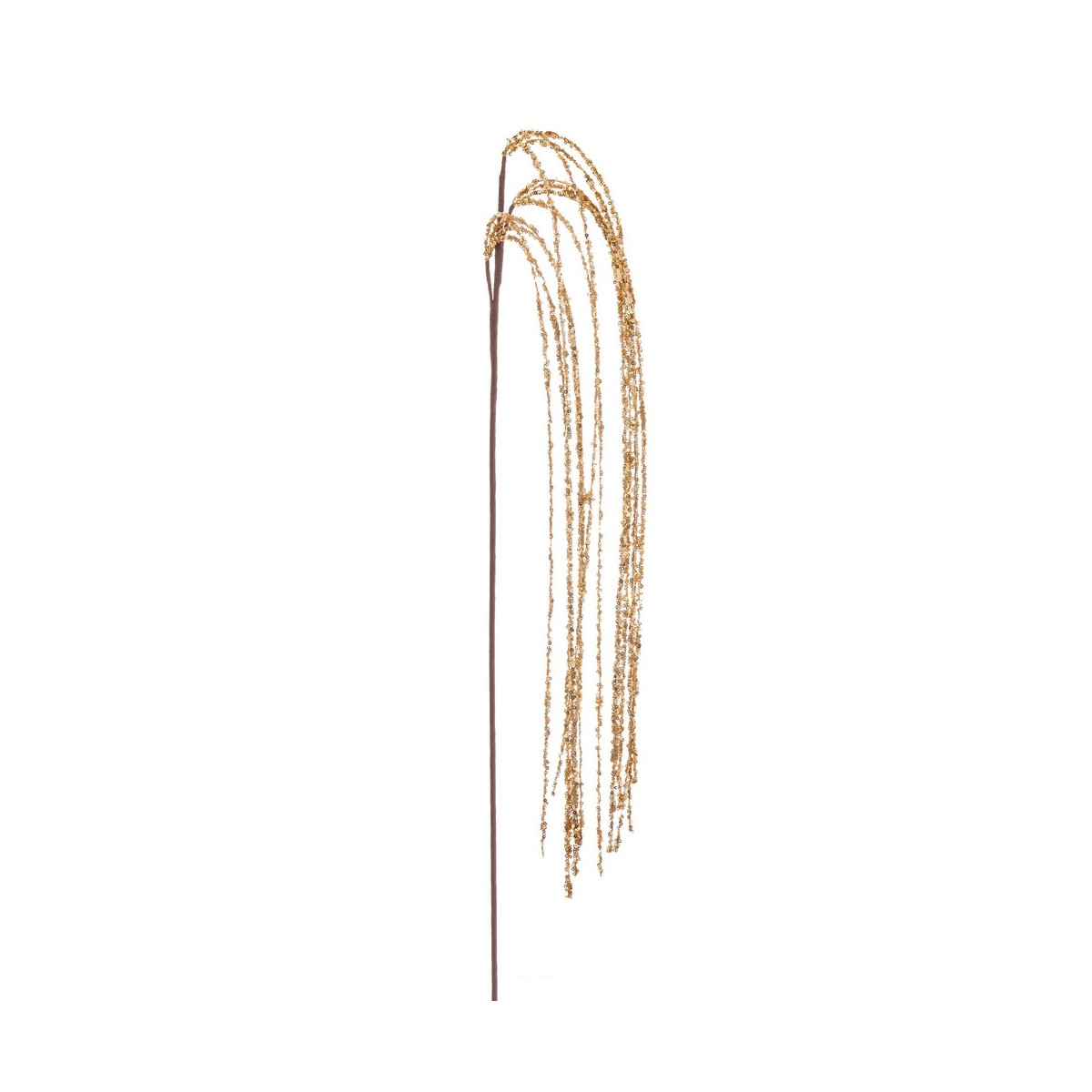 Branche pailletée dorée 120 cm