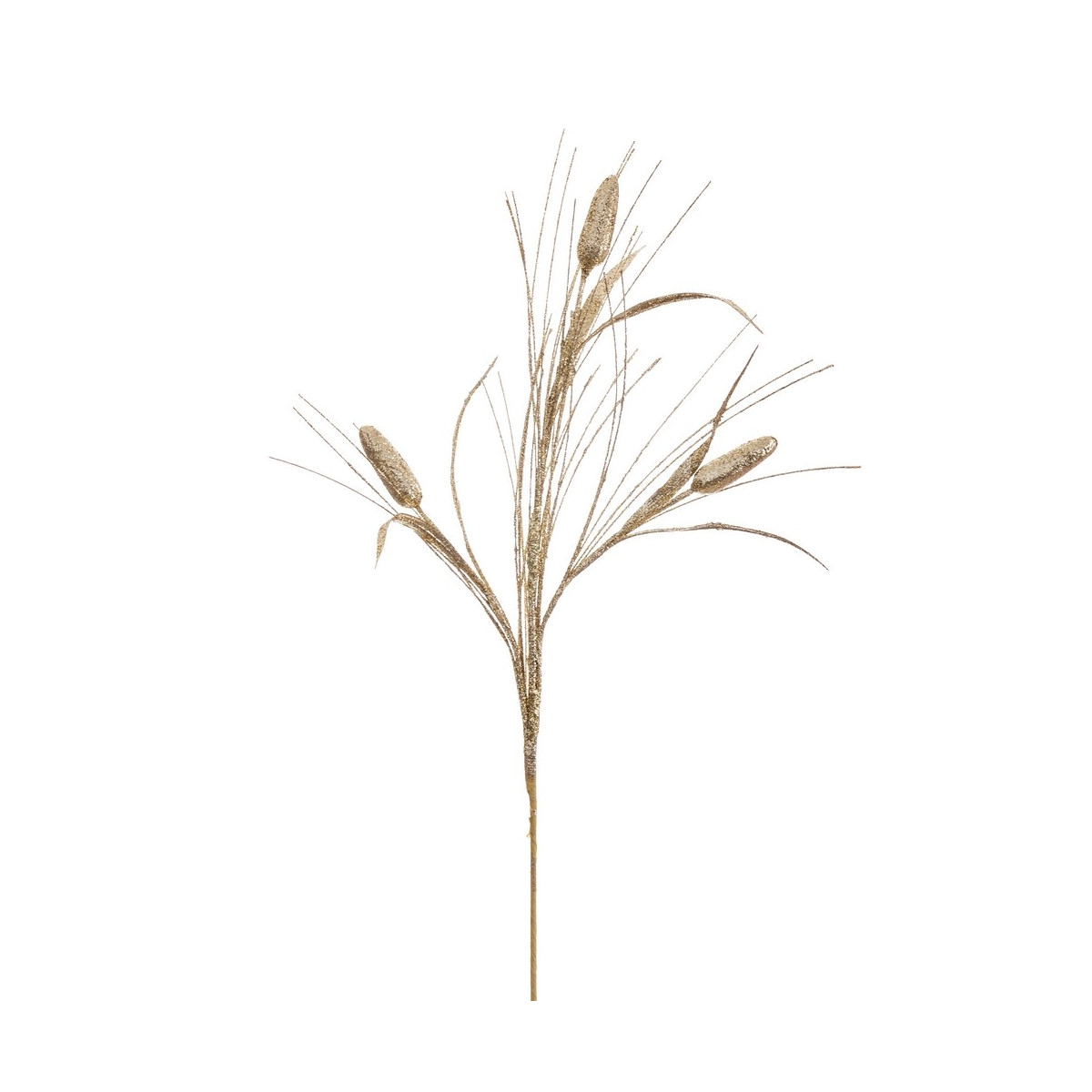 Branche pailletée en plastique doré 60 cm