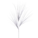 Branche pailletée en plastique argent 110 cm