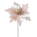 Fleur poinsettia tissu champagne 30 x 60 cm