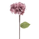 Fleur d'hortensia tissu rose 15 x 63 cm
