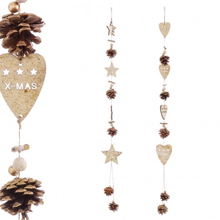 Pendentif étoile et cœur 2 m 100 cm
