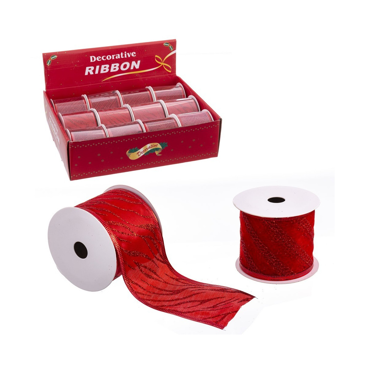 Rouleau de ruban rouge 3 m 270 x 6,70 cm