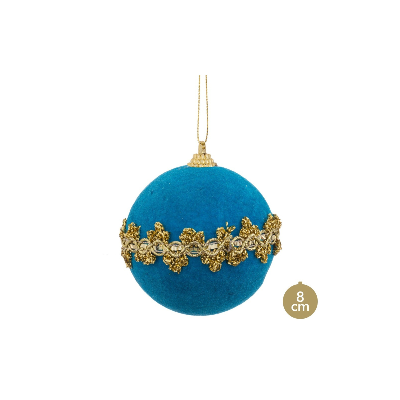 Boule mousse turquoise 8 x 8 x 8 cm