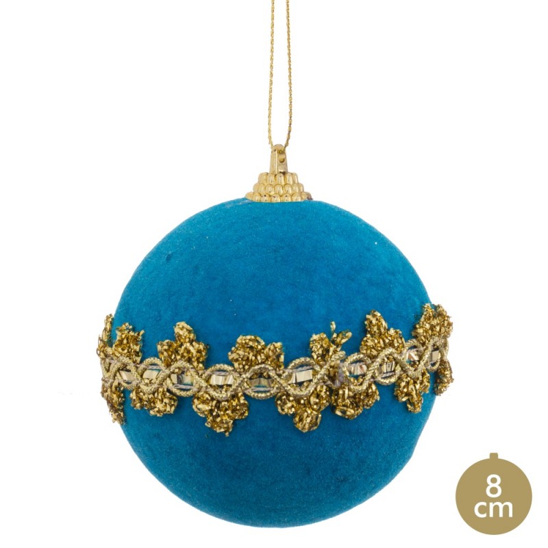 Boule mousse turquoise 8 x 8 x 8 cm