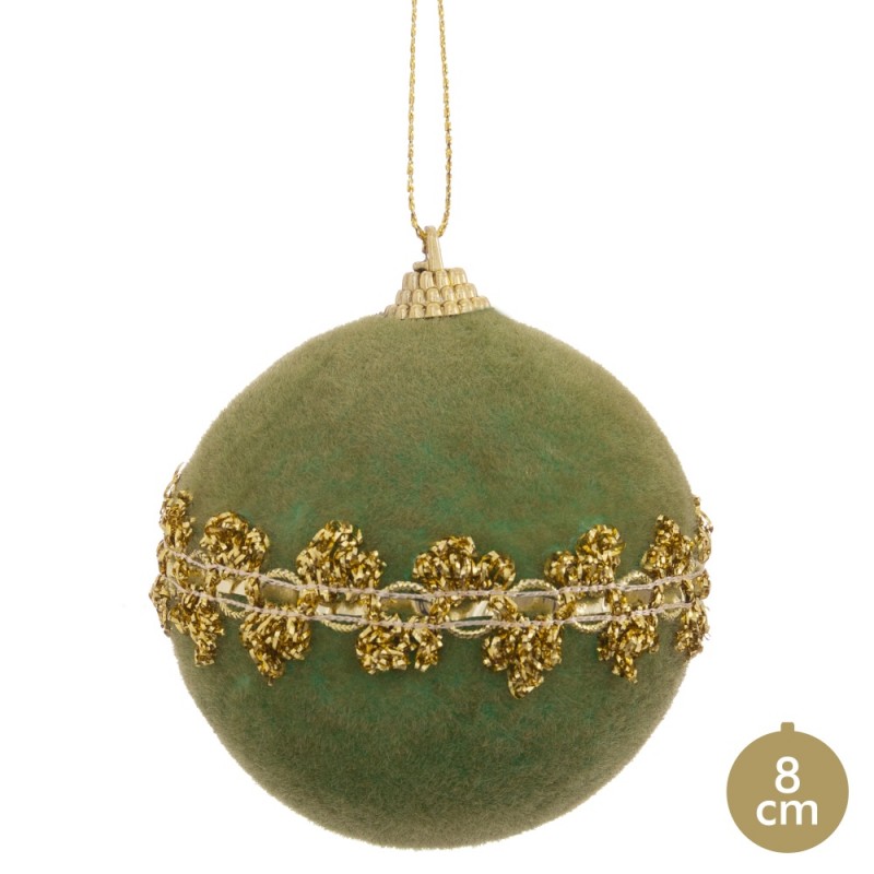 Boule en mousse verte 8 x 8 x 8 cm