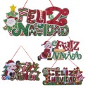 Pendentif mousse joyeux noël 41 x 18 cm