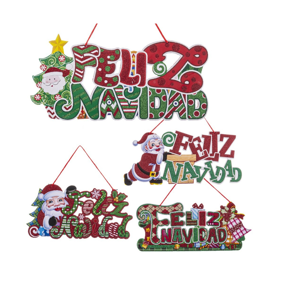 Pendentif mousse joyeux noël 41 x 18 cm