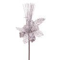 Choisissez poinsettia argent 35 cm