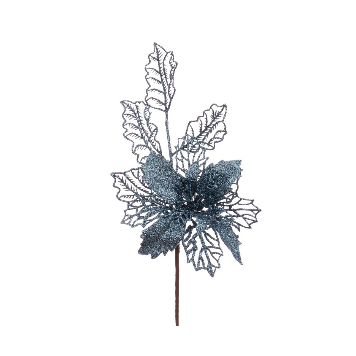 Choisir poinsettia turquoise 33 cm