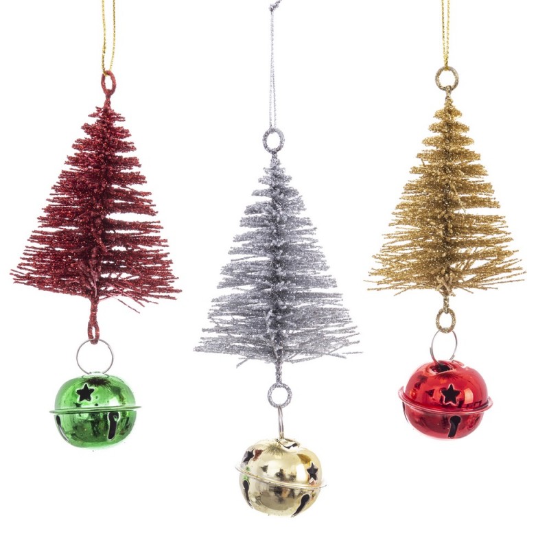 Pendentif arbre boule 3 c 5,50 x 11 cm