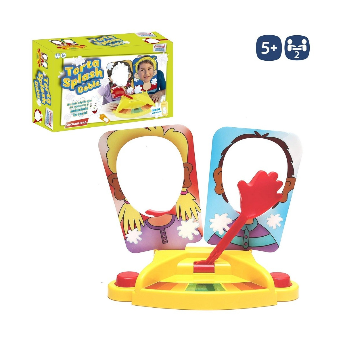 Jeu de gâteau éclaboussure double