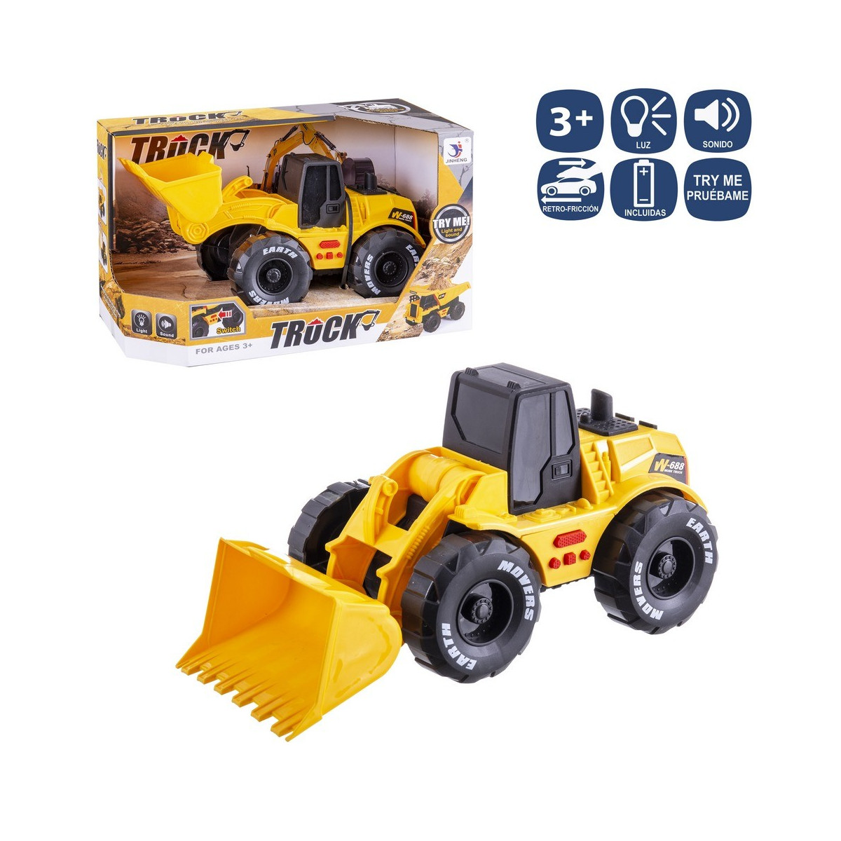 Excavatrice à friction avec lumière et son 26 cm