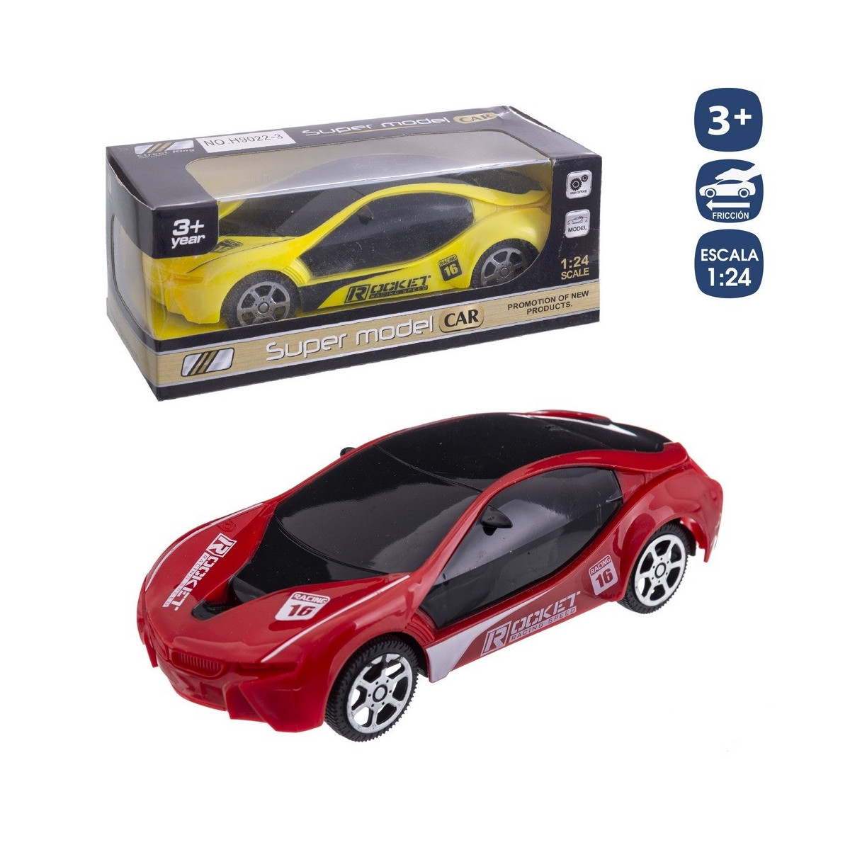 Voiture à friction 2 c 17 cm