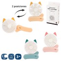 Ventilateur électrique rechargeable sur 3 c 17 cm