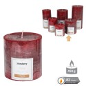 Bougie cylindrique parfumée rouge 8.70 x 9 cm