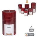 Bougie cylindrique parfumée rouge 8.70 x 14 cm