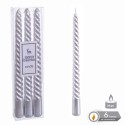 S 3 bougie spirale de noël argent 1 80 x 25 cm