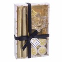 S 2 bougie candélabre or Noël 21,70 x 13,30 x 3,80 cm