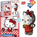 Puzzle 104 pcs + figurine 3d hello kitty