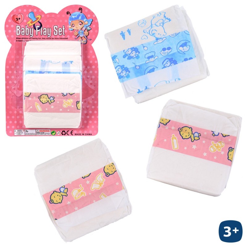 S 3 Couche Pour Poupée 12 X 12 X 1,50 Cm S 3 Couche Pour Poupée 12 X 12 X 1,50 Cm