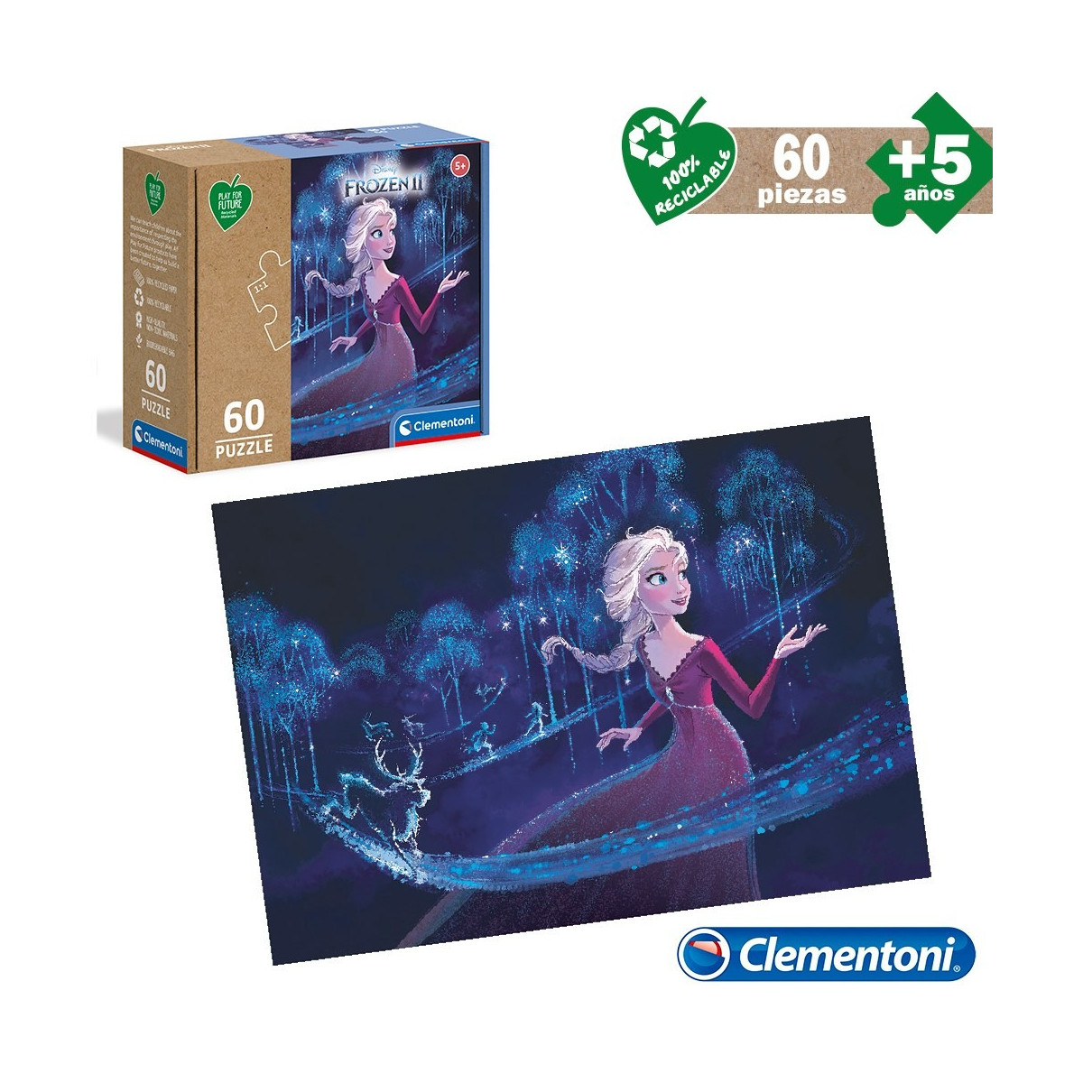 Puzzle 60 pcs éco frozen ii