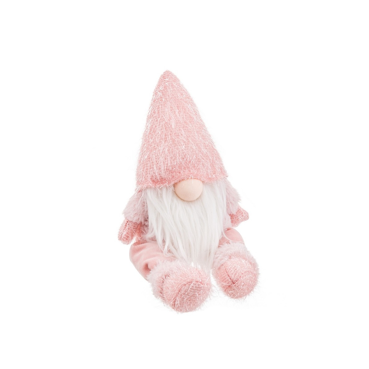 Pattes de père noël rose 16 x 12 50 x 35 cm