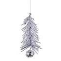 Pendentif arbre guirlande argent 8 x 15 cm