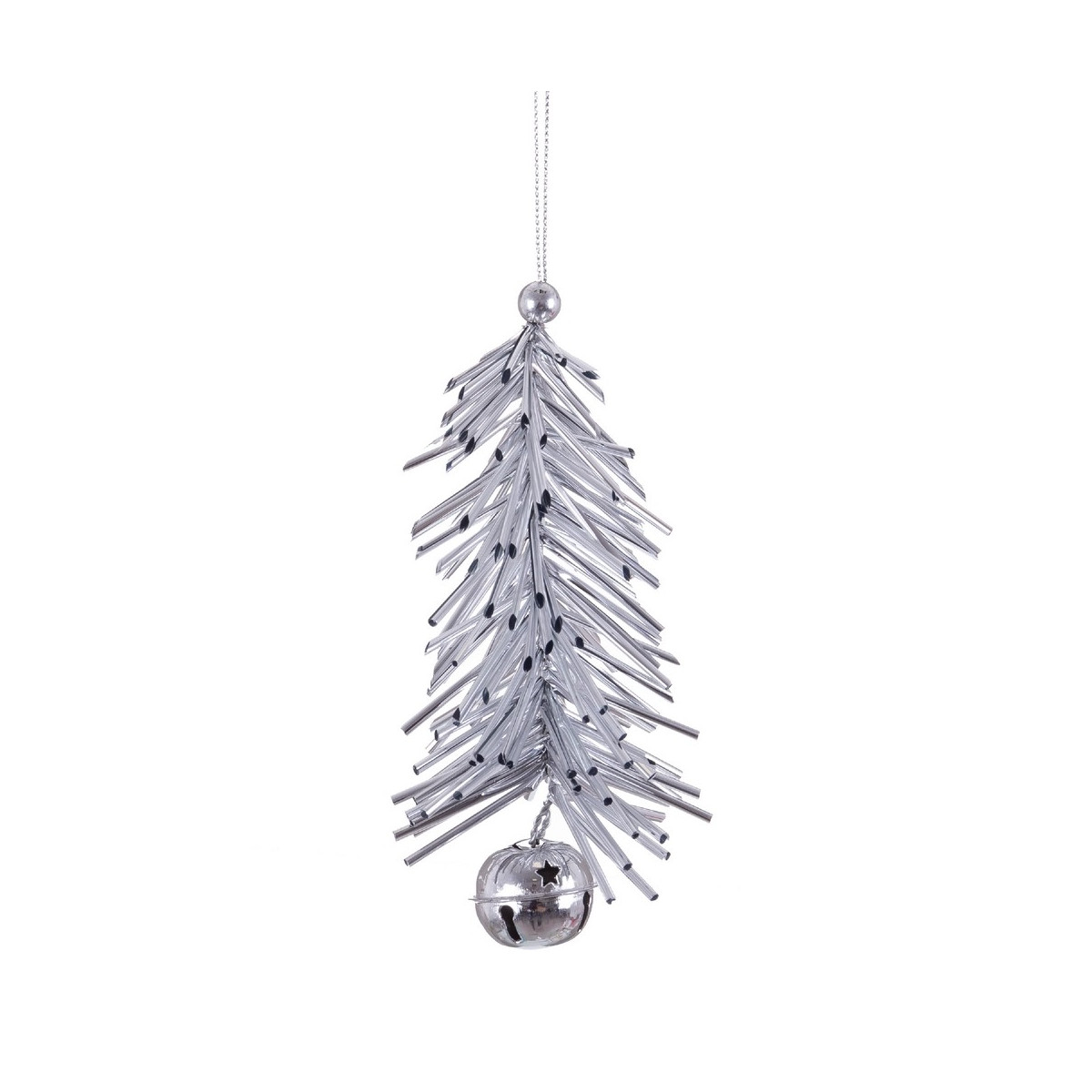 Pendentif arbre guirlande argent 8 x 15 cm