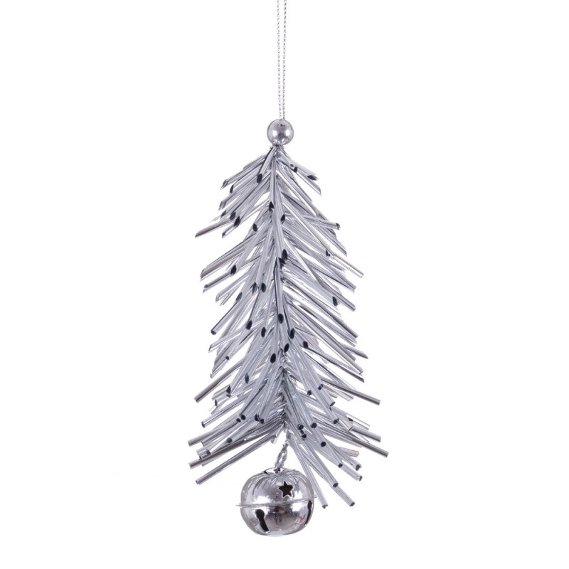 Pendentif arbre guirlande argent 8 x 15 cm