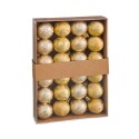 S 24 boules d'eau en plastique or 3 x 3 x 3 cm