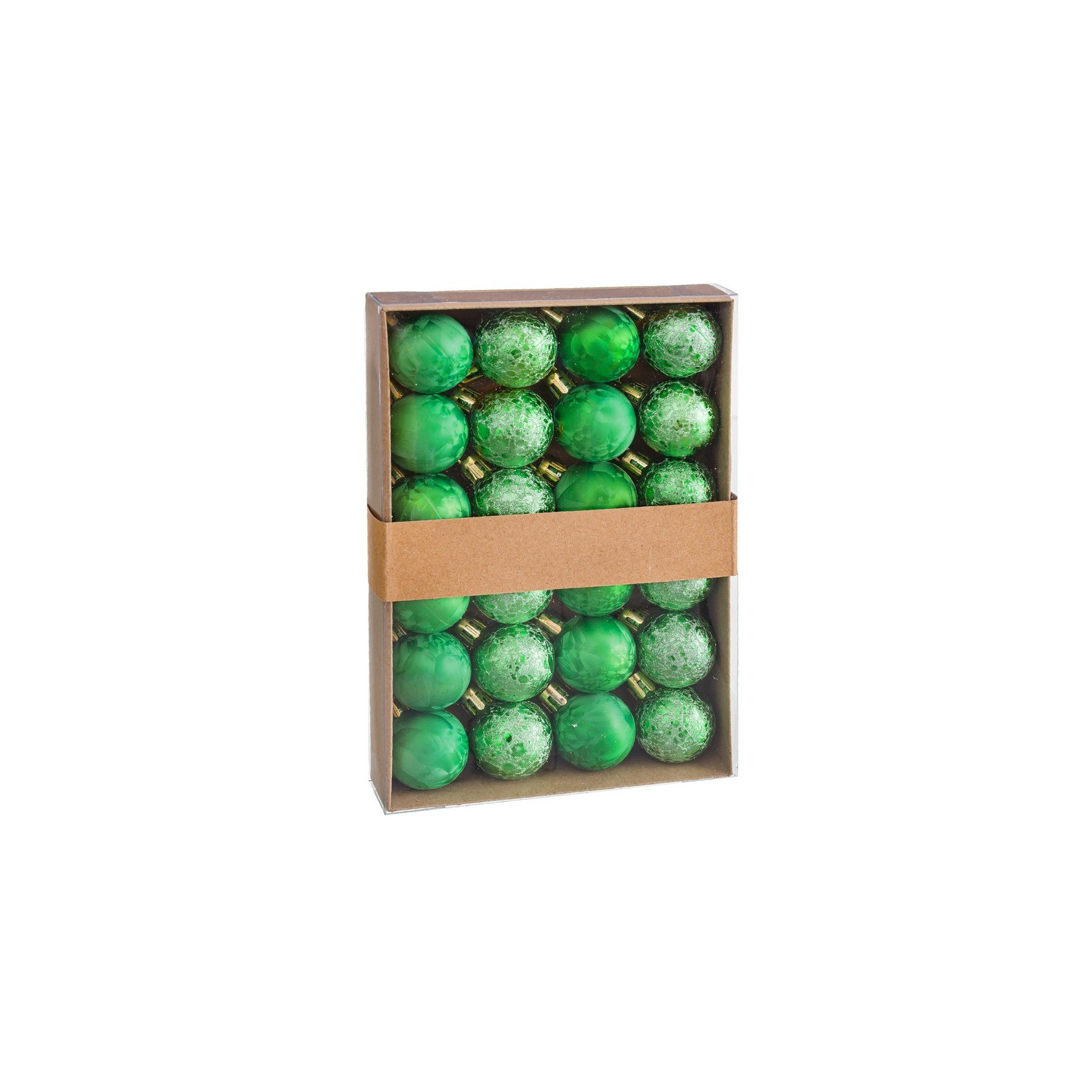 S 24 boules d'eau en plastique vert 3 x 3 x 3 cm