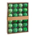 S 24 balles d'eau en plastique vert 4 x 4 x 4 cm